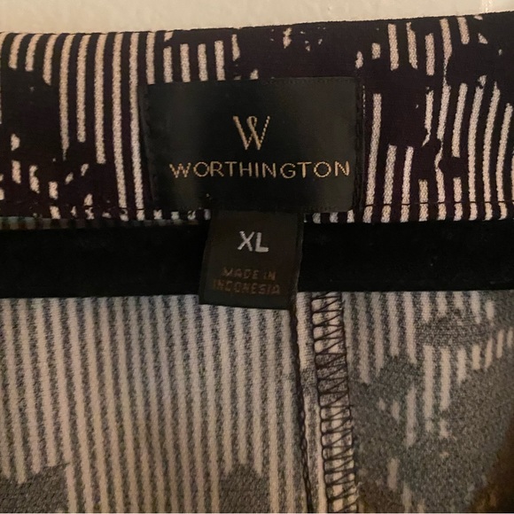 NWOT Worthington Floral Striped Shift Dress, size XL - Picture 2 of 6